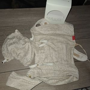 Sakura bloom scout eyelet 100% linen baby carrier